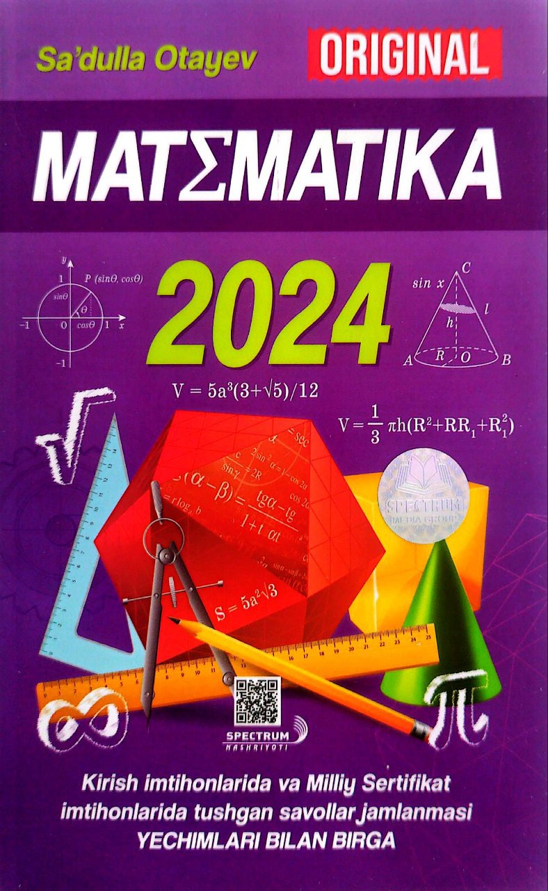 Matematika 2024 (original) (A5,yumshoq) 160 bet 1.jpg
